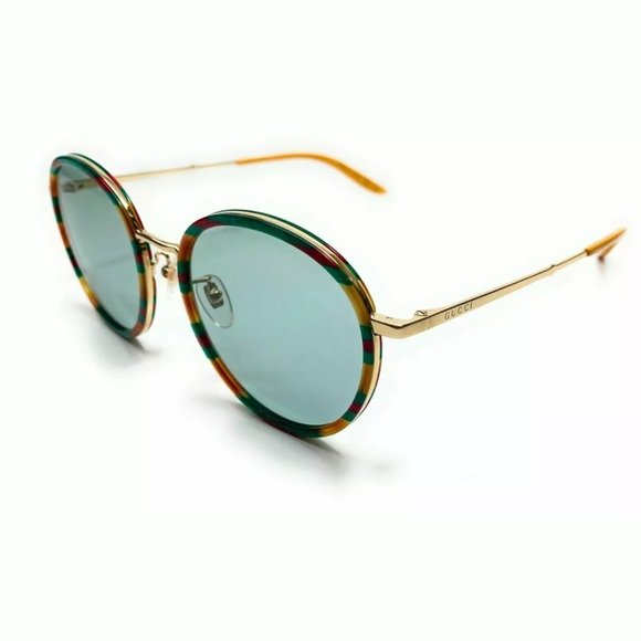Gucci Men's Havana Green Round Sunglasses! - Picture 1 of 4